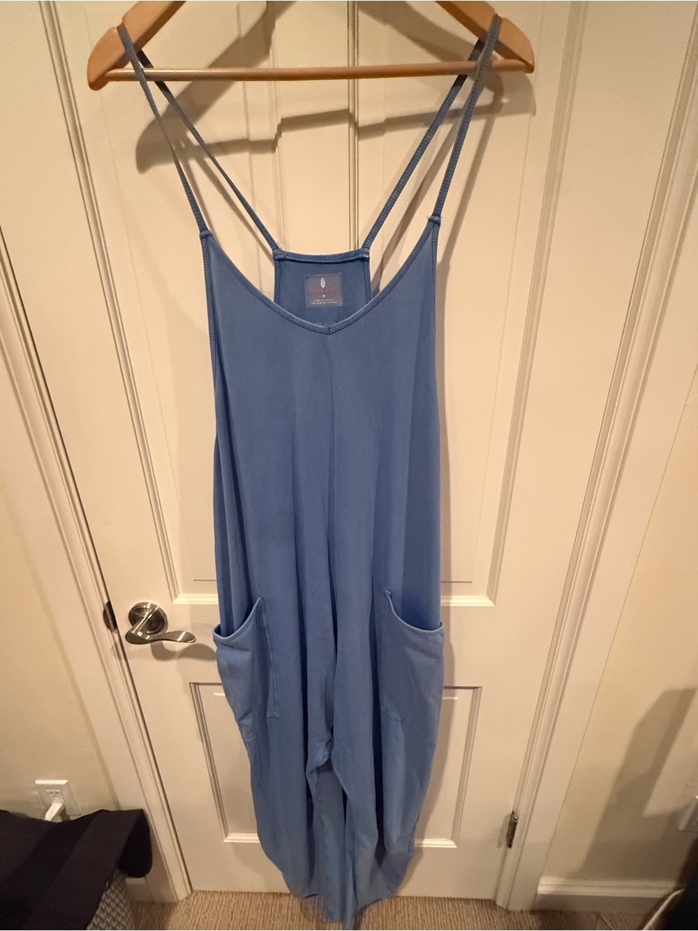 NWT Free People FP Movement Hot Shot Onesie Riviera Blue Medium